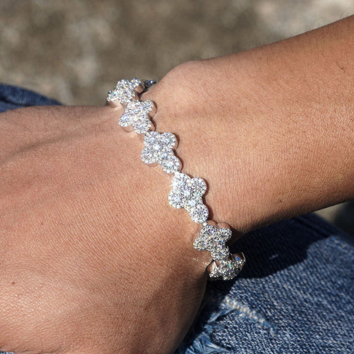 13mm Cross-Stack Iced Cuban Chain — 925 Silver